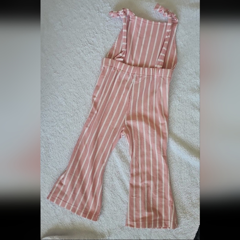 Bailey's Blossoms - Bell Bottom Suspender Jumpsuit Mauve